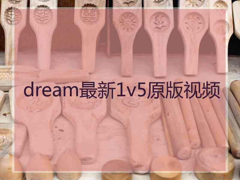 dream最新1v5原版视频